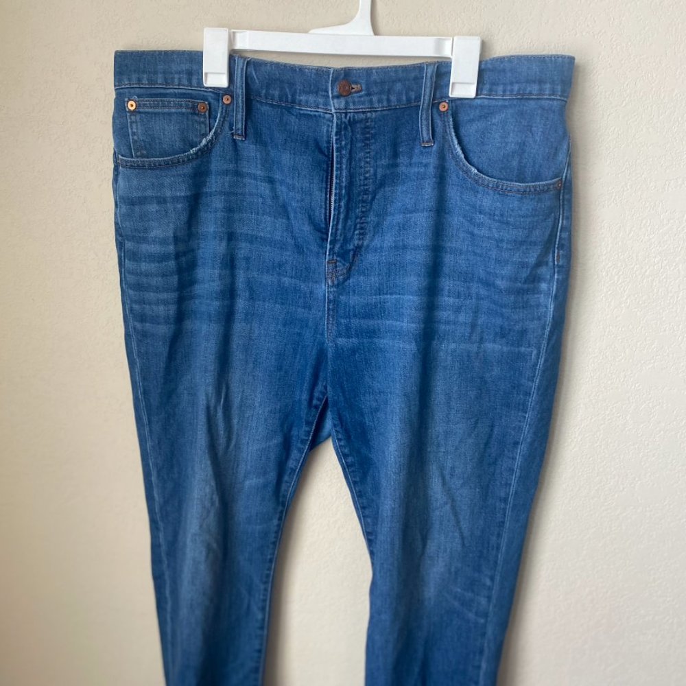 Madewell Skinny Straight Leg Vintage Crop Jeans, Size 34